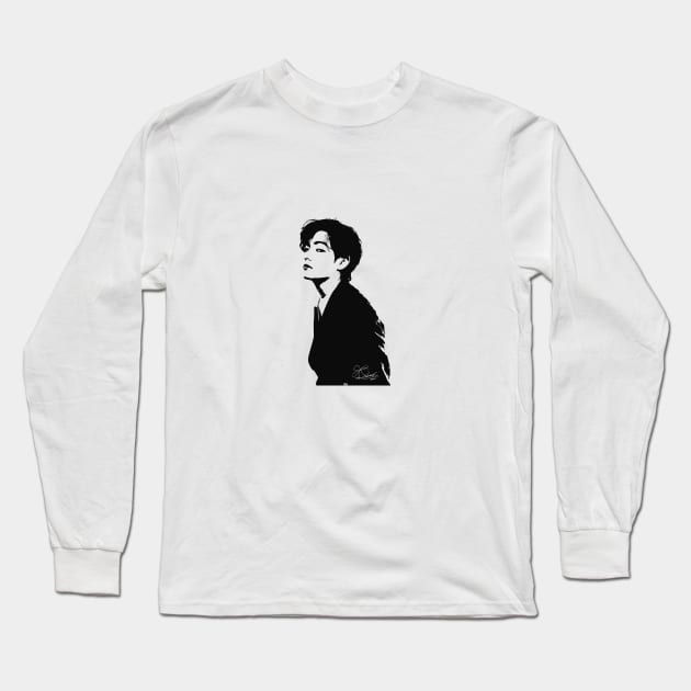 BTS Taehyung ,95 TAEHYUNG back T-Shirt Long Sleeve T-Shirt by PENGUINO'S